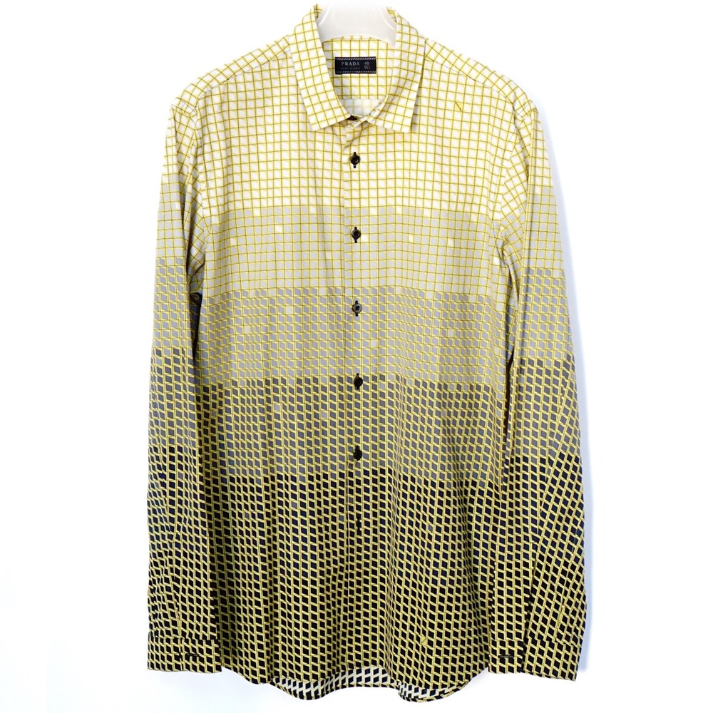 Prada Geometric Logo Print Shirt